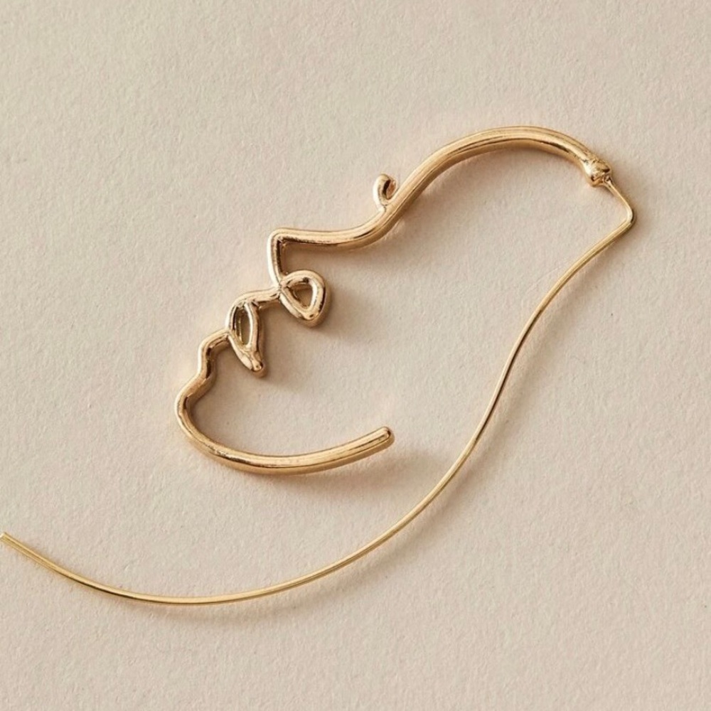 Handmade Face Earrings - Picture 3 of 3